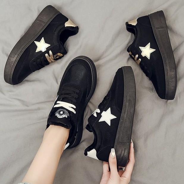 Giày thể thao nữ đế thấp phong cách hàn quốc giày thể thao kết hợp giày thường