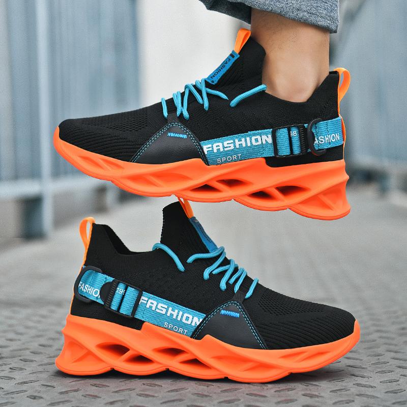 Mới Giày Nam Lưới Chạy Bộ Thể Dục Ngoài Trời Chạy Bộ Cặp Đôi Giày Thể Thao Size Lớn Thời Trang Nữ Giày Color: A-Yellow Shoe Size: 5