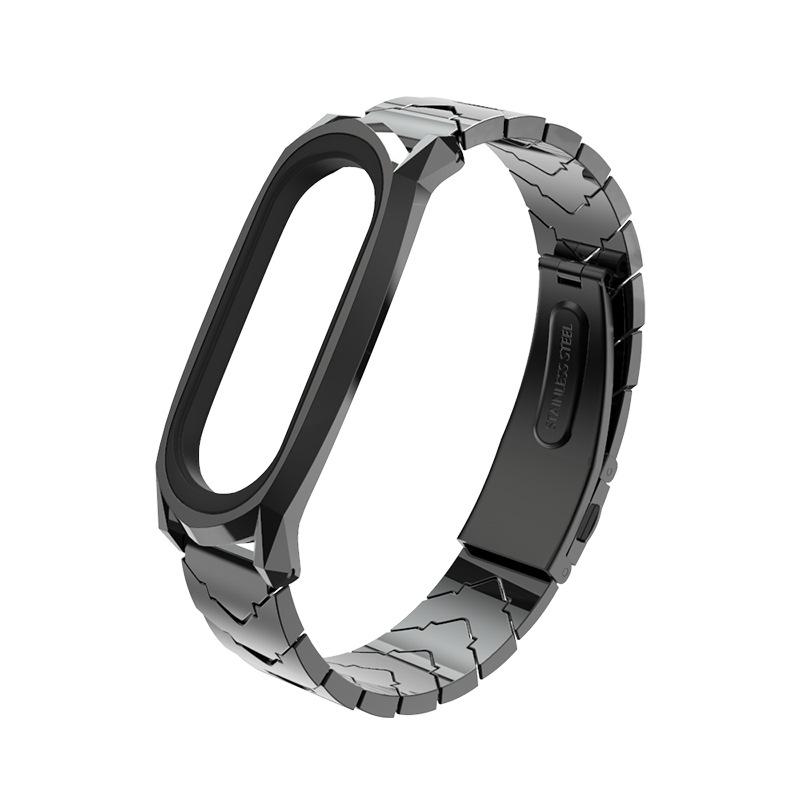 Vòng thay thế cho Xiaomi Miband 3 / 4 Mijobs kim loại GT V2 bản lớn - Hàng Nhập Khẩu