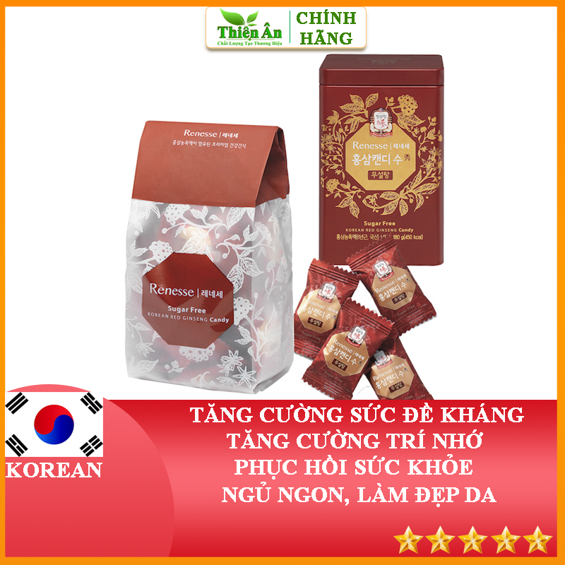 Kẹo Hồng Sâm KGC Cheong Kwan Jang Candy 180g Không Đường