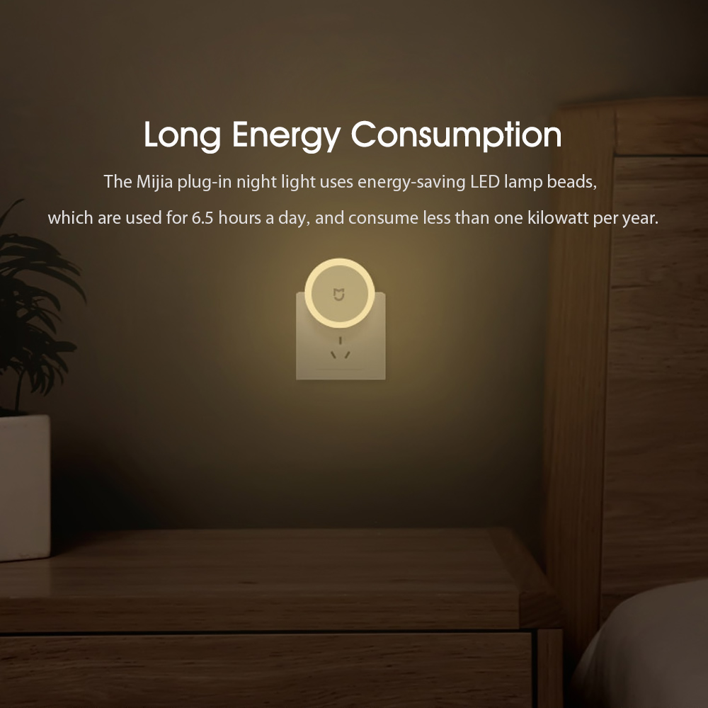 Xiaomi Mijia Đèn Ngủ Cảm biến ánh sáng Tiết Kiệm Năng Lượng