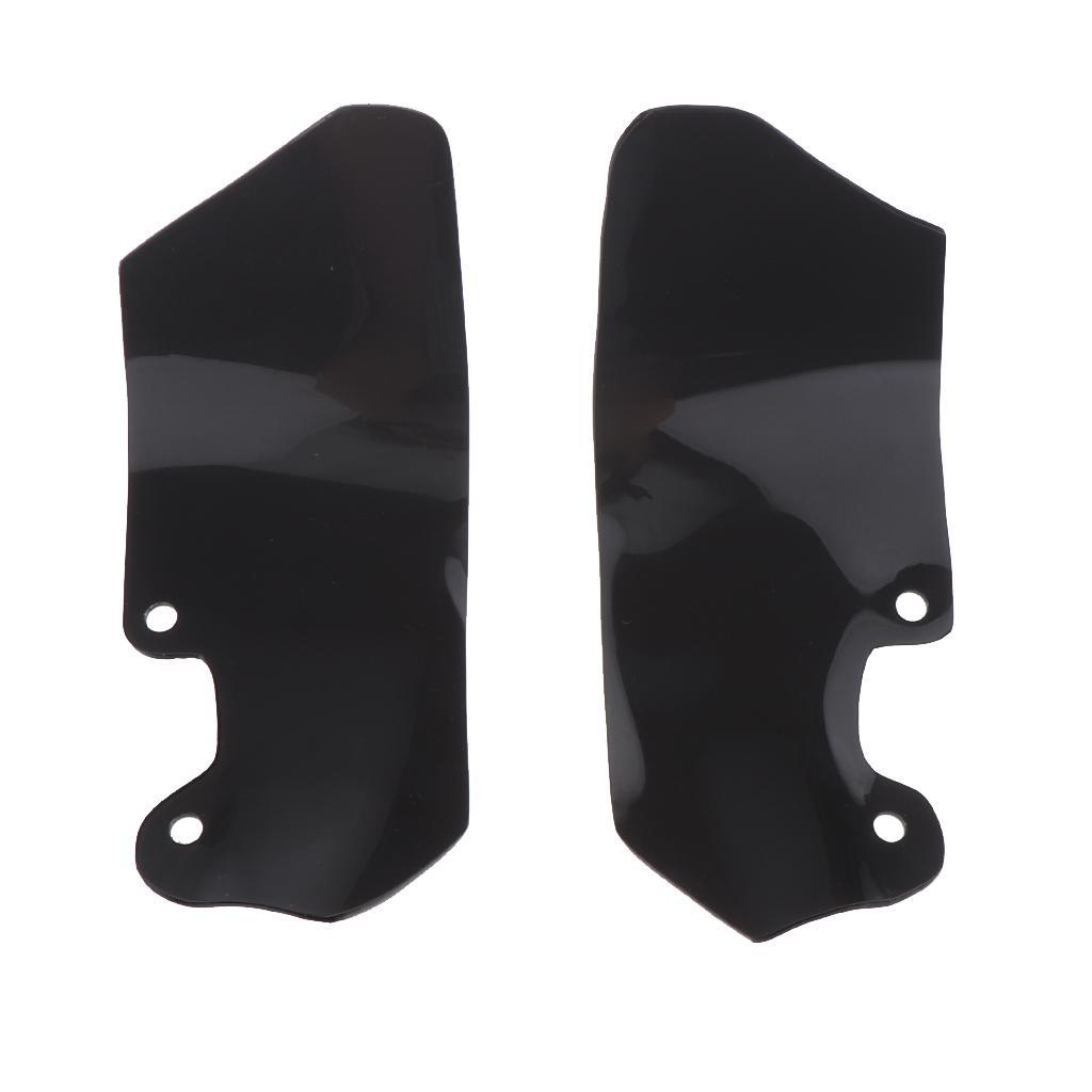 1 Pair Motorcycle Wind Deflectors Scratch Resistant for   Black