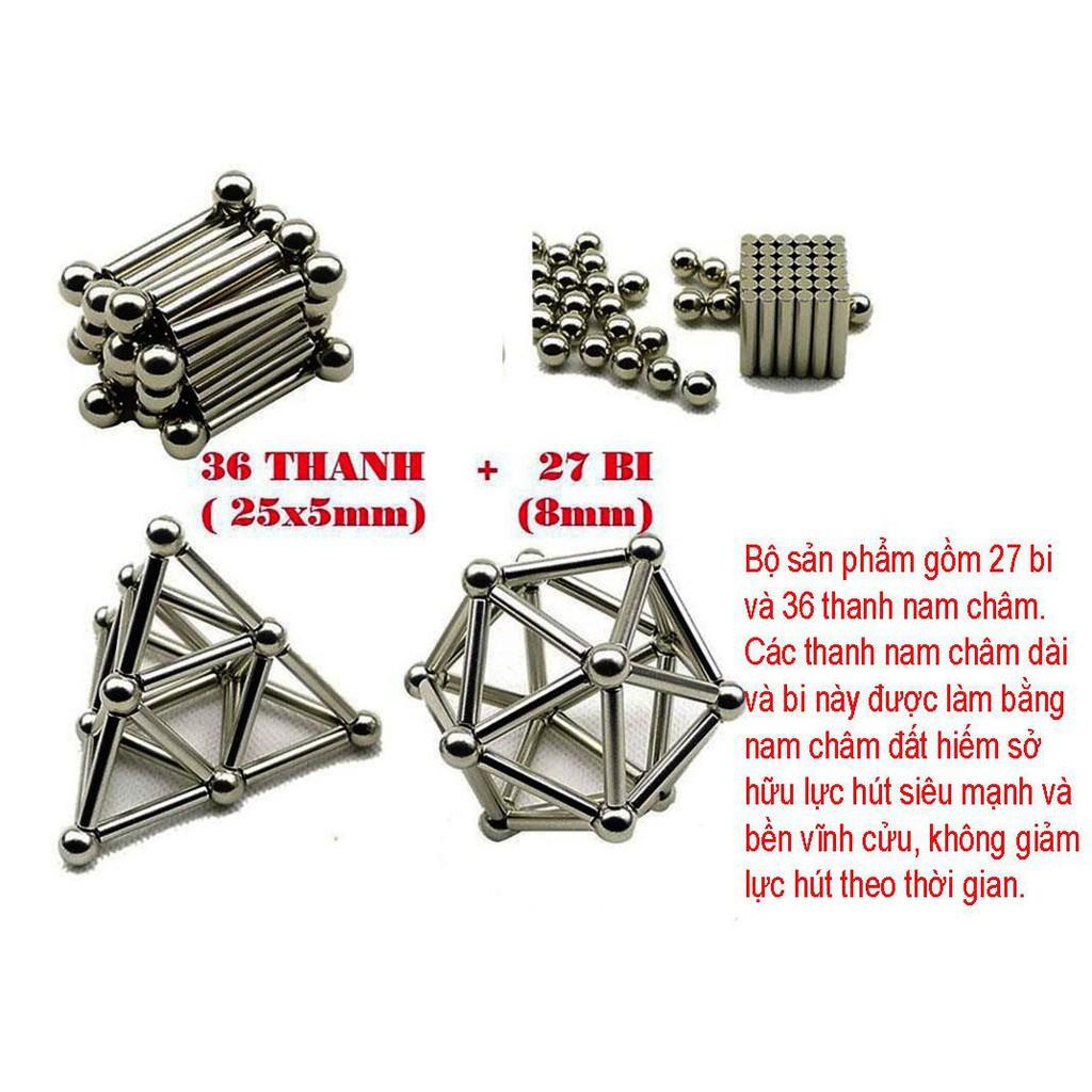 ️ Nam châm bi,Bucky Bars Bi và thanh nam châm xếp hình sáng tạo ()