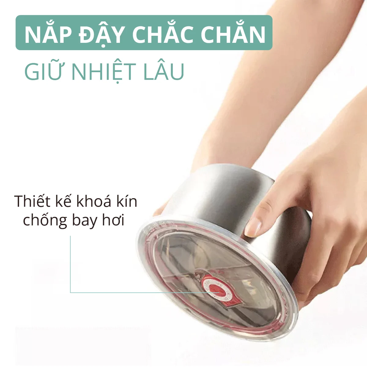 Hộp Hâm Cơm, Thức Ăn 2 tầng Mishio MK317 inox 304 - Hàng chính hãng