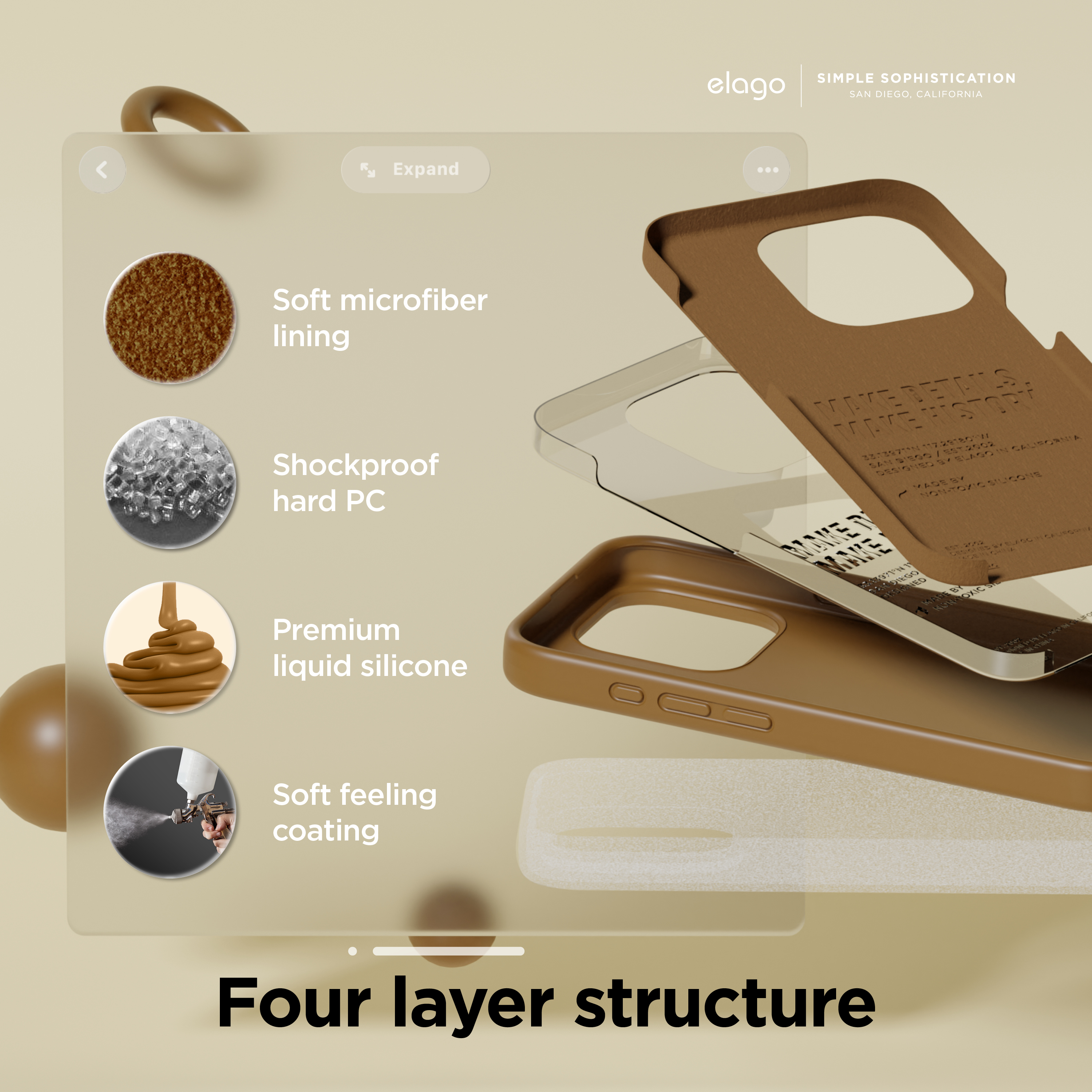 Ốp Lưng Cho iPhone 15 ProMax/ iPhone 15 Pro ELAGO Premium Silicone Case_ Hàng chính hãng