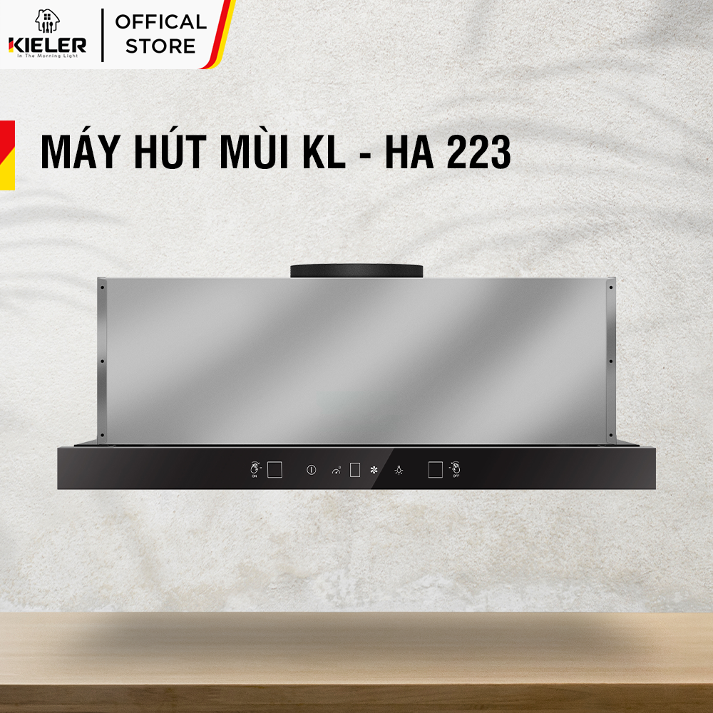 Máy hút mùi KIELER KL-HA223 công suất hút mạnh, khử mùi hiệu quả, điều khiểm cảm ứng kết hợp cử chỉ, dễ dàng lắp đặt - Hàng Chính Hãng