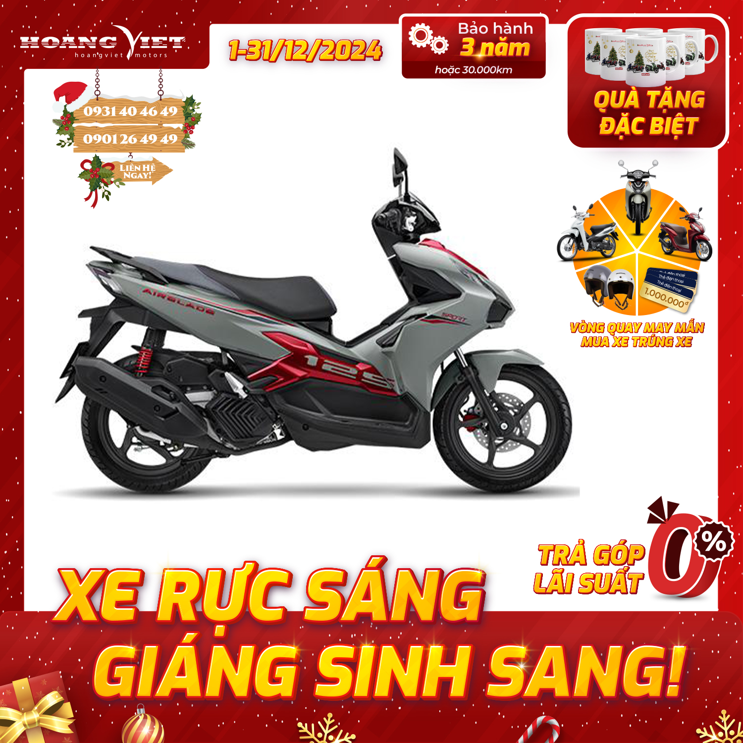 Xe máy Honda Air Blade 125cc 2025 - Phiên Bản Thể Thao