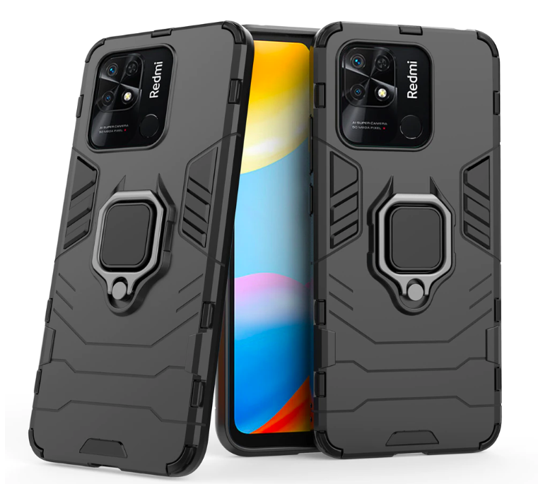 Ốp lưng Xiaomi POCO C40 iron man chống sốc kèm iring