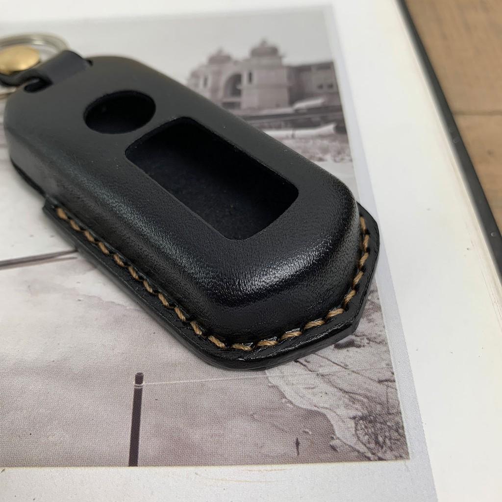 Vỏ bao chìa khóa SH - đồ da thủ công - màu đen - da bò thật DT325
