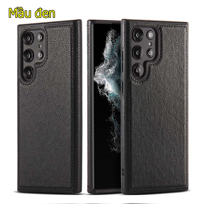 Ốp lưng da cao cấp dành cho Samsung S22 Ultra 5G