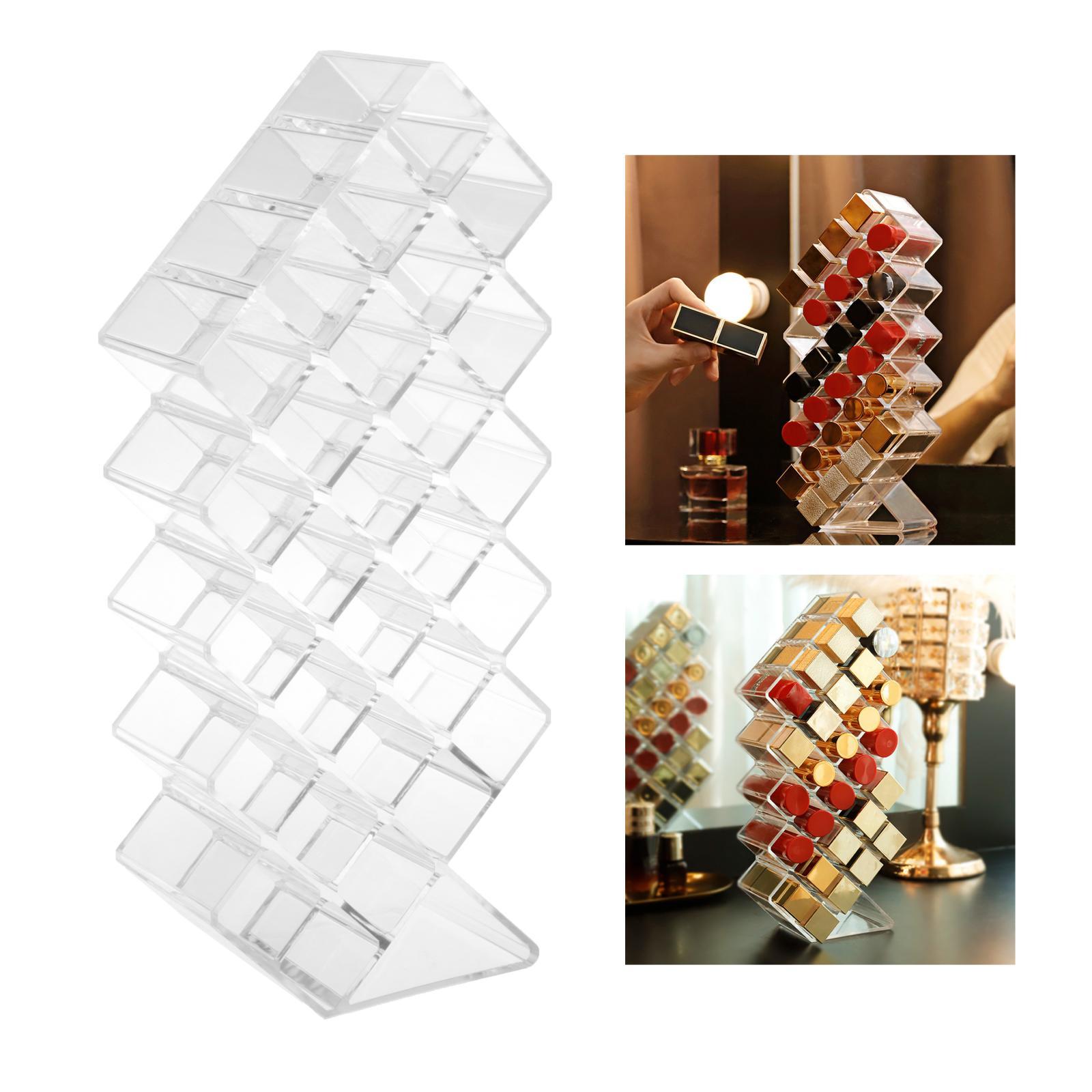 28 Makeup Cosmetic Lipstick Storage Display Stand Rack Organizer