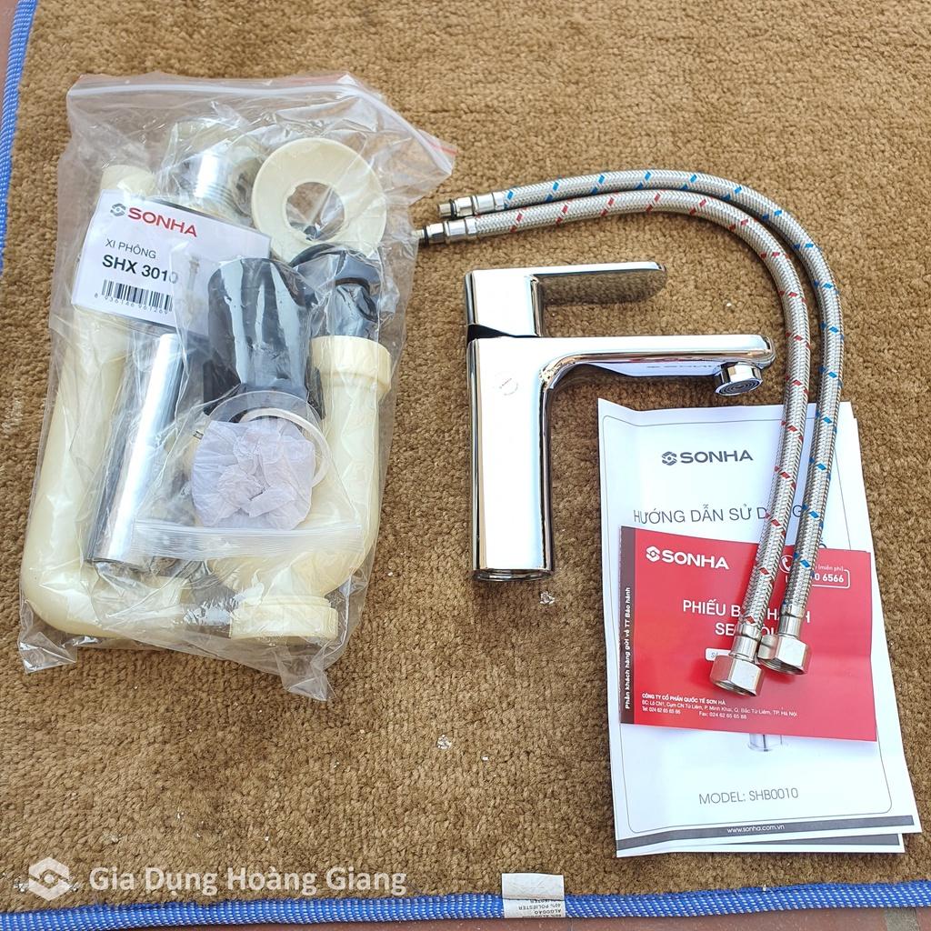 Vòi lavabo nóng lạnh SHB0010 Sơn Hà chính hãng