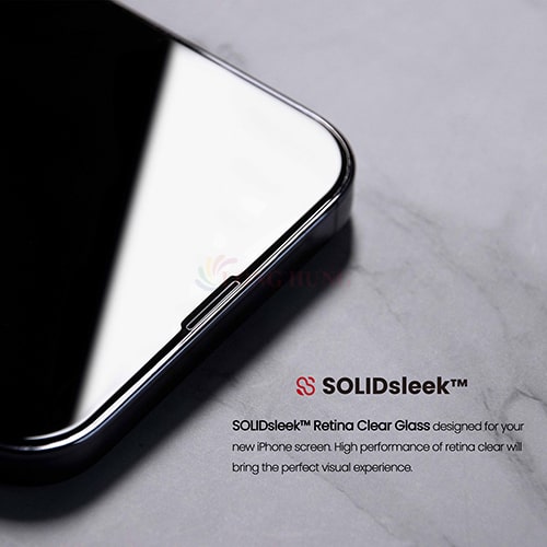 Dán màn hình cường lực Full viền Zeelot SOLIDsleek dành cho iPhone 15 Pro Max/15 Pro/15 Plus/15/14/13/12/11 - Hàng chính hãng