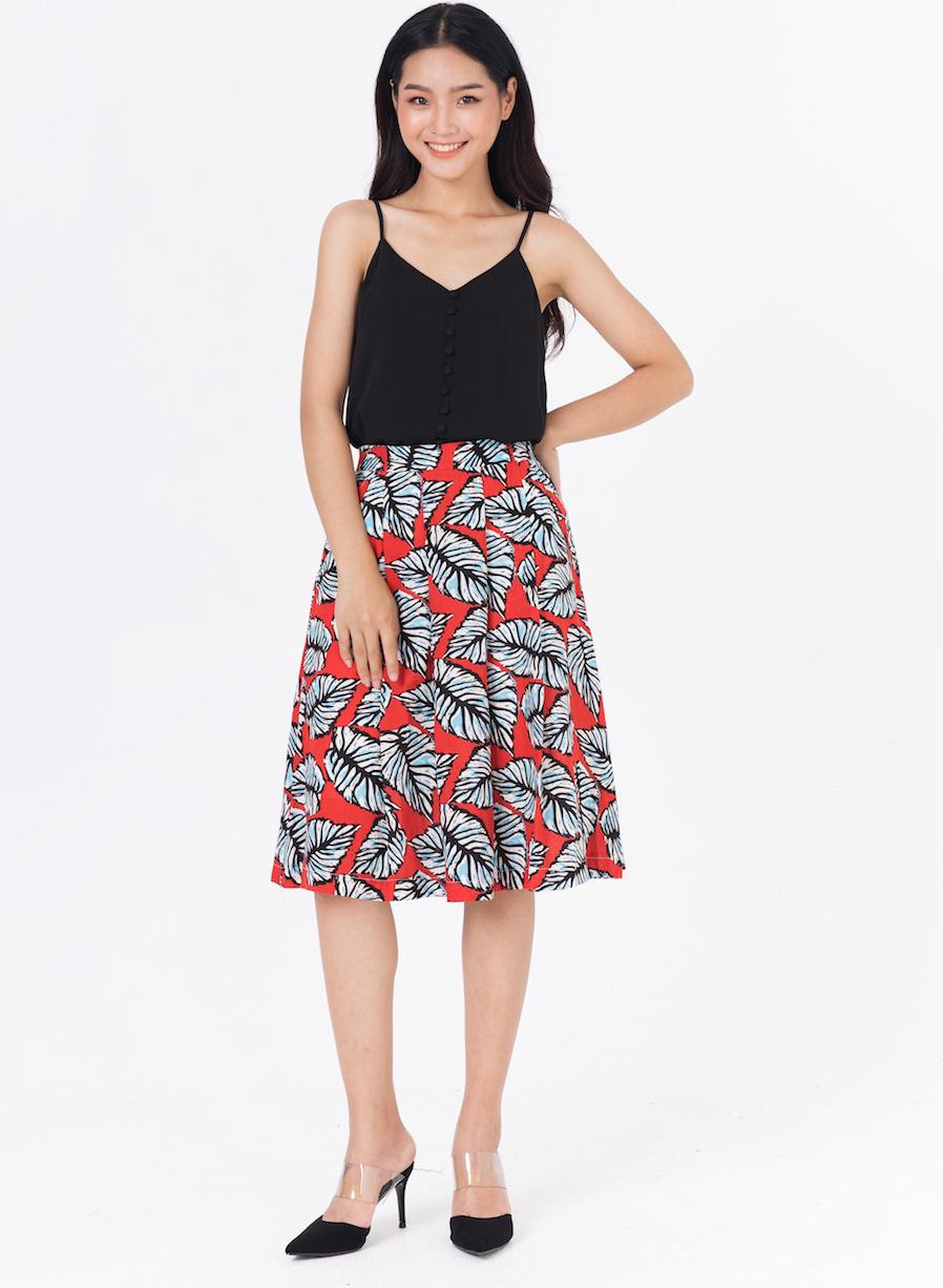 Áo 2 Dây Cúc Bọc Đ De Leah