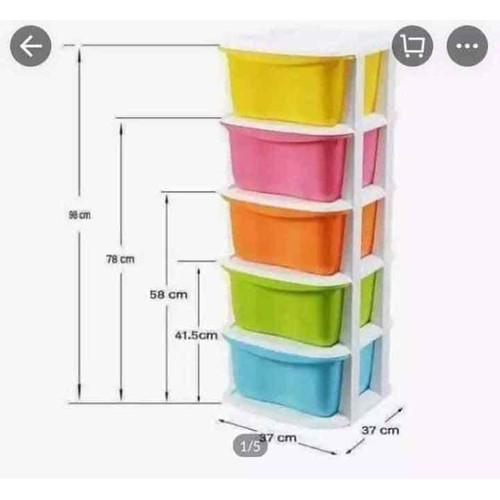Tủ Nhựa Đa Sắc 5 Ngăn Kéo Thương Hiệu Việt Nhật