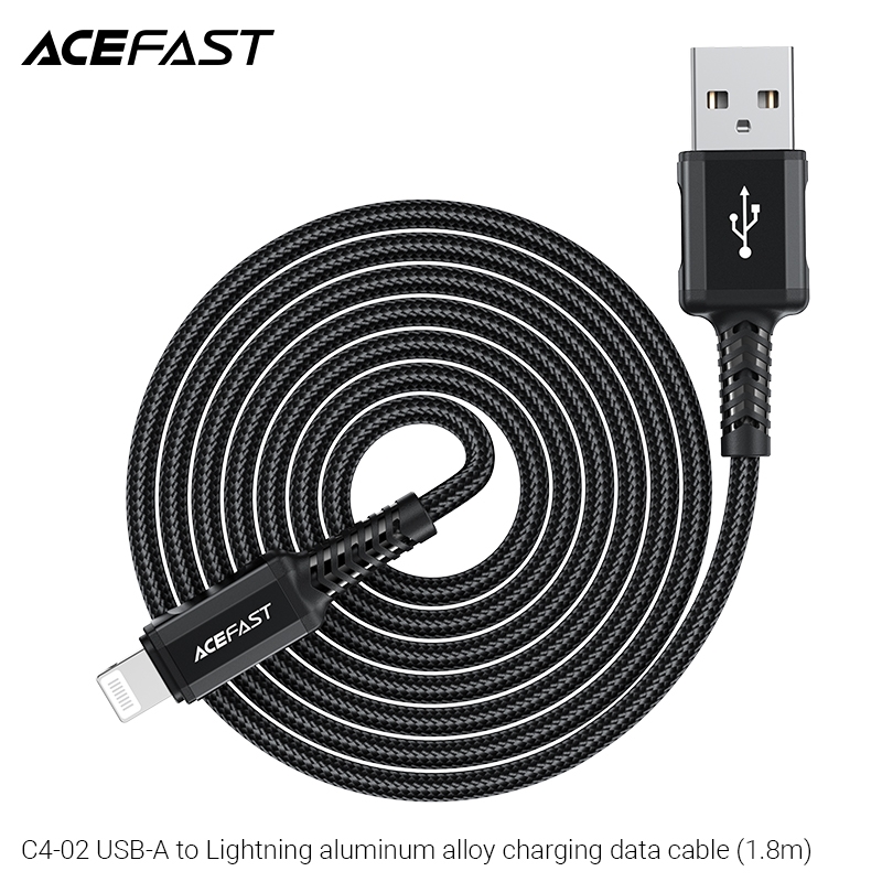 Cáp Sạc Acefast Lightning 1.8M C4-02 - Hàng Chính Hãng