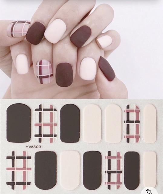 Set dán móng tay nails dán nghệ thuật nhiều màu - có ngay bộ móng đẹp trong 5 phút (Nail wraps / Nail stickers) CAM04
