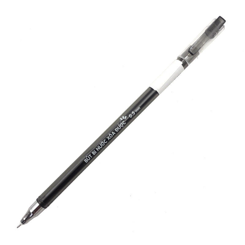 Bộ 3 Bút Bi Nước Xóa Được Nắp Đậy 0.5mm - Stacom GBP104_A - Mực Đen