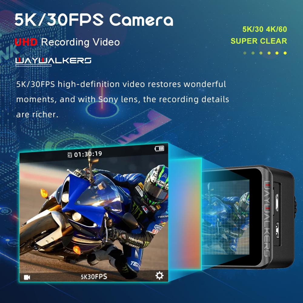 Camera hành động 5K Ultra HD WiFi điều khiển điều khiển từ xa 4K