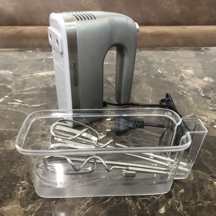 Máy đánh trứng và làm bánh cầm tay cao cấp Shardor HM315S tích hợp 5 tốc độ với công suất 350W - Hàng nhập khẩu