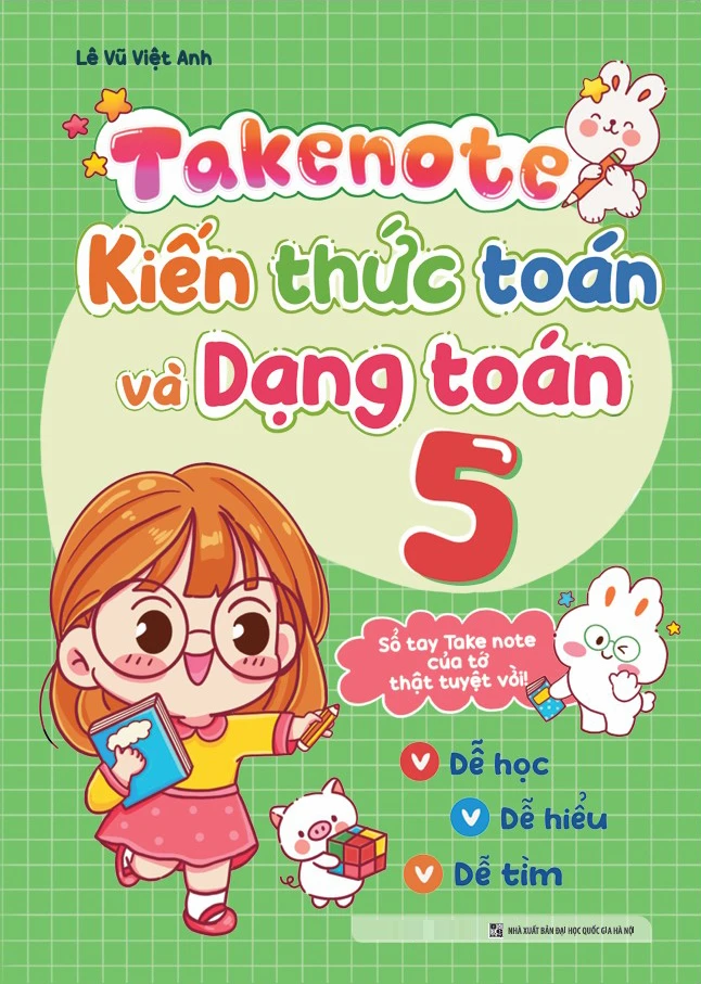 Sách Takenote - Kiến Thức Toán Và Dạng Toán 5