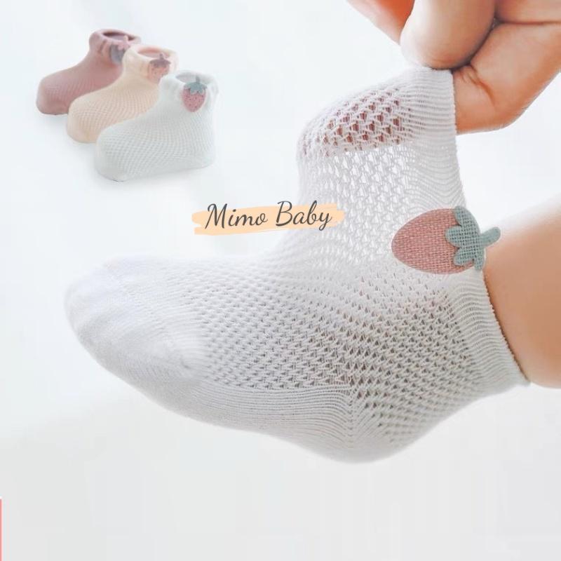 Set 3 đôi tất lưới cao cấp xuân hè cho bé T25 Mimo Baby