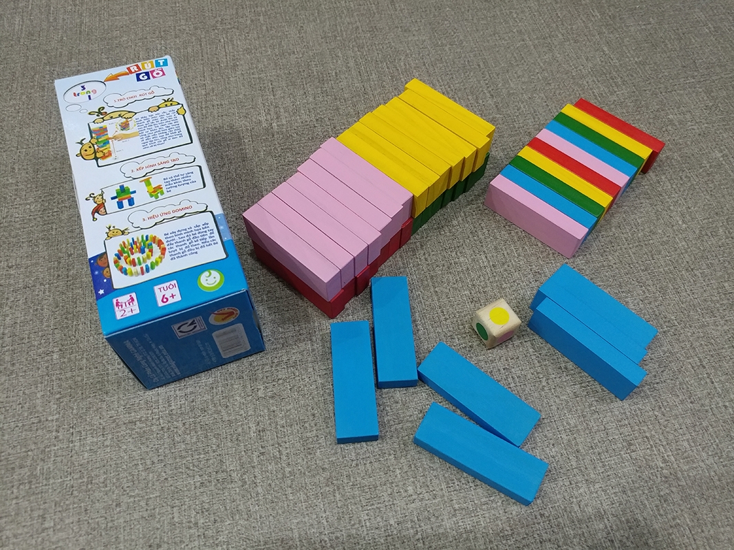 Đồ Chơi Gỗ Edugames Rút Gỗ Màu Mini Edugames - GA635