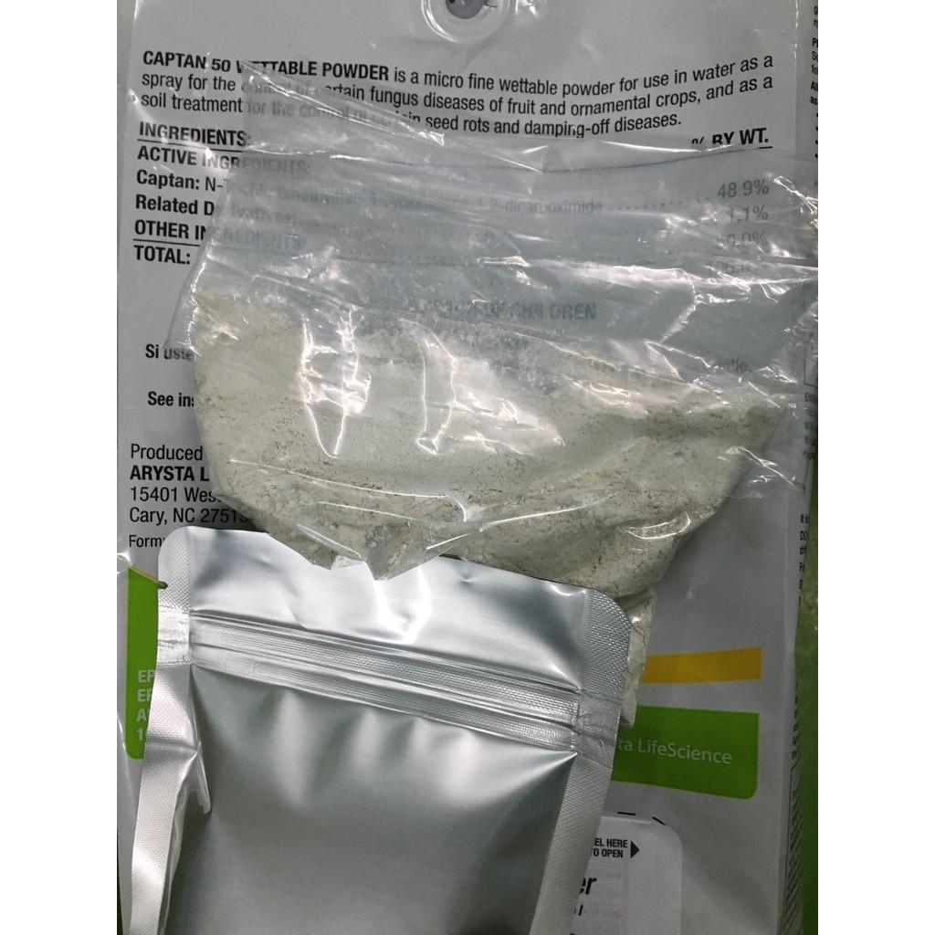 Sản phẩm TRỪ BỆNH HẠI CÂY CAP TAN gói 50g - hàng nhập từ Mỹ được ra từ gói lớn