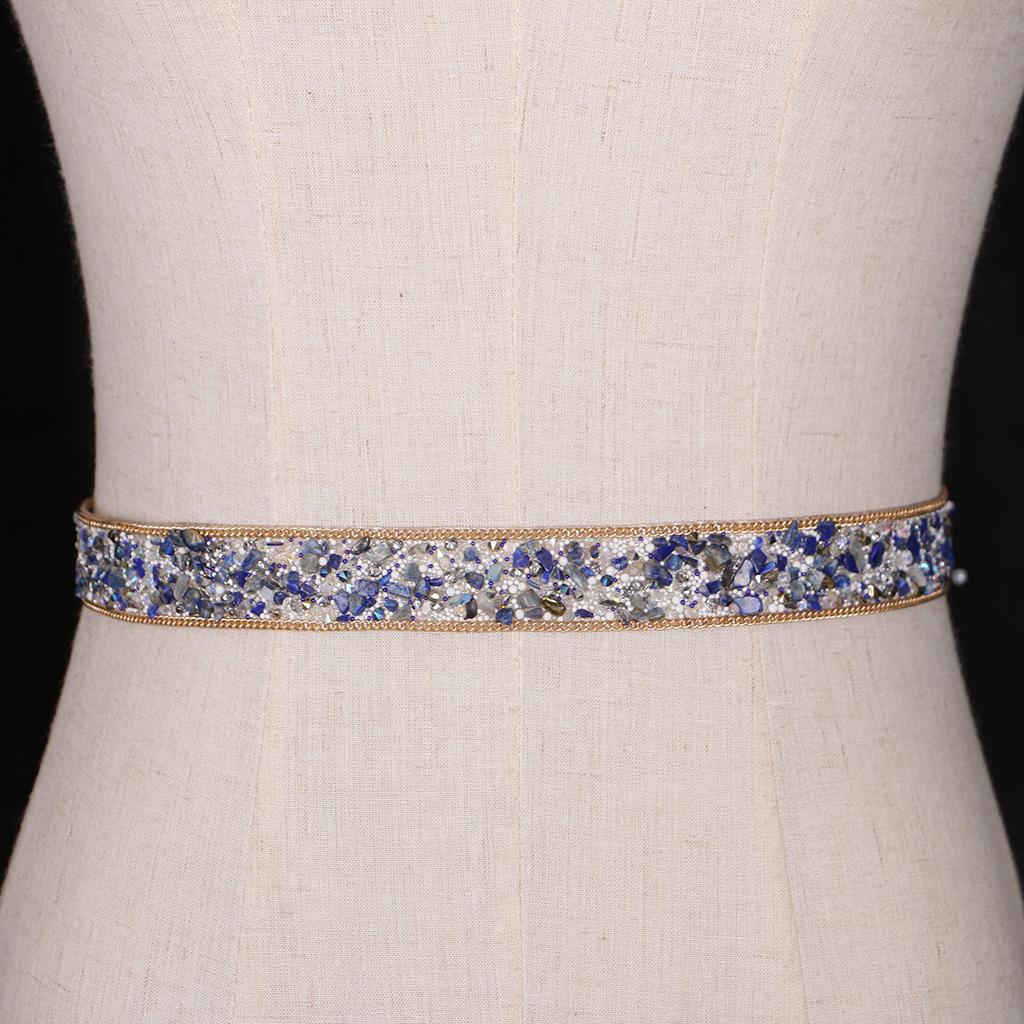 Sắt trên Hạt Kim Cương Giả Viền Dây Chuyền W/Xanh Dương Giả Đá Cyrstal Táo 25mm