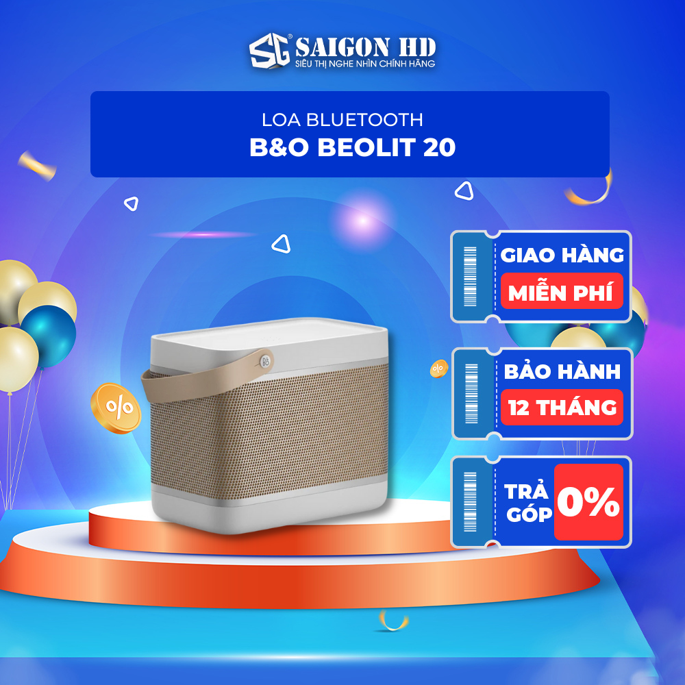 Loa bluetooth cao cấp B&amp;O Beolit 20 - Hàng chính hãng, giá tốt