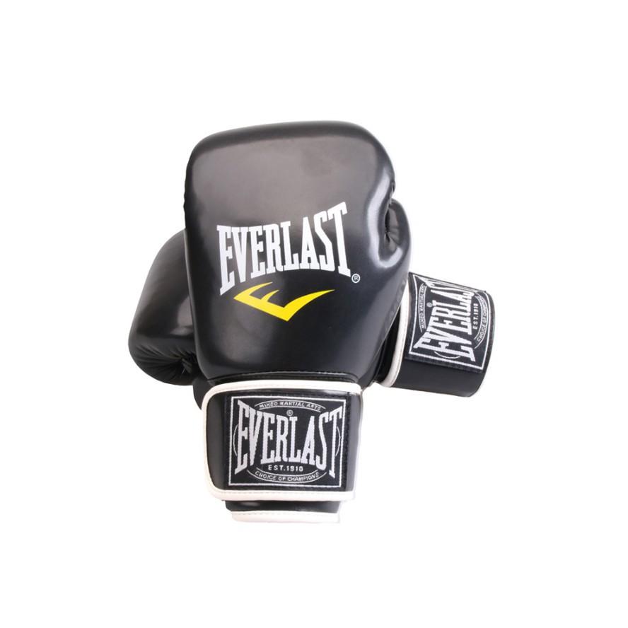 Găng tay đấm bốc Boxing Everlast - 3 MÀU ĐEN, ĐỎ, XANH(Hàng chuẩn loại 1)có túi đựng