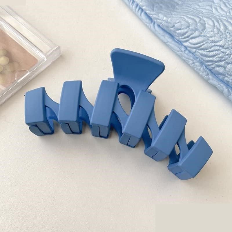 Set 8 Kẹp Tóc Màu Xanh Dương phong Cách Hàn Quốc Thiết Kế Đơn Giản Thời Trang