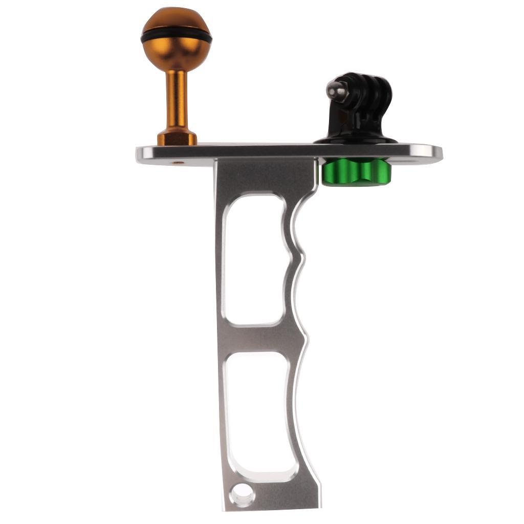 Aluminum Alloy Diving Handle Grip Monopod Arms Mount for 3+/4/5