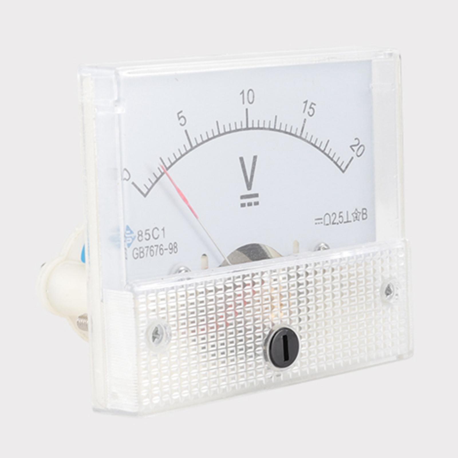 85C1 Analog Panel Meter Voltmeter DC Volt Voltage Meter Gauge