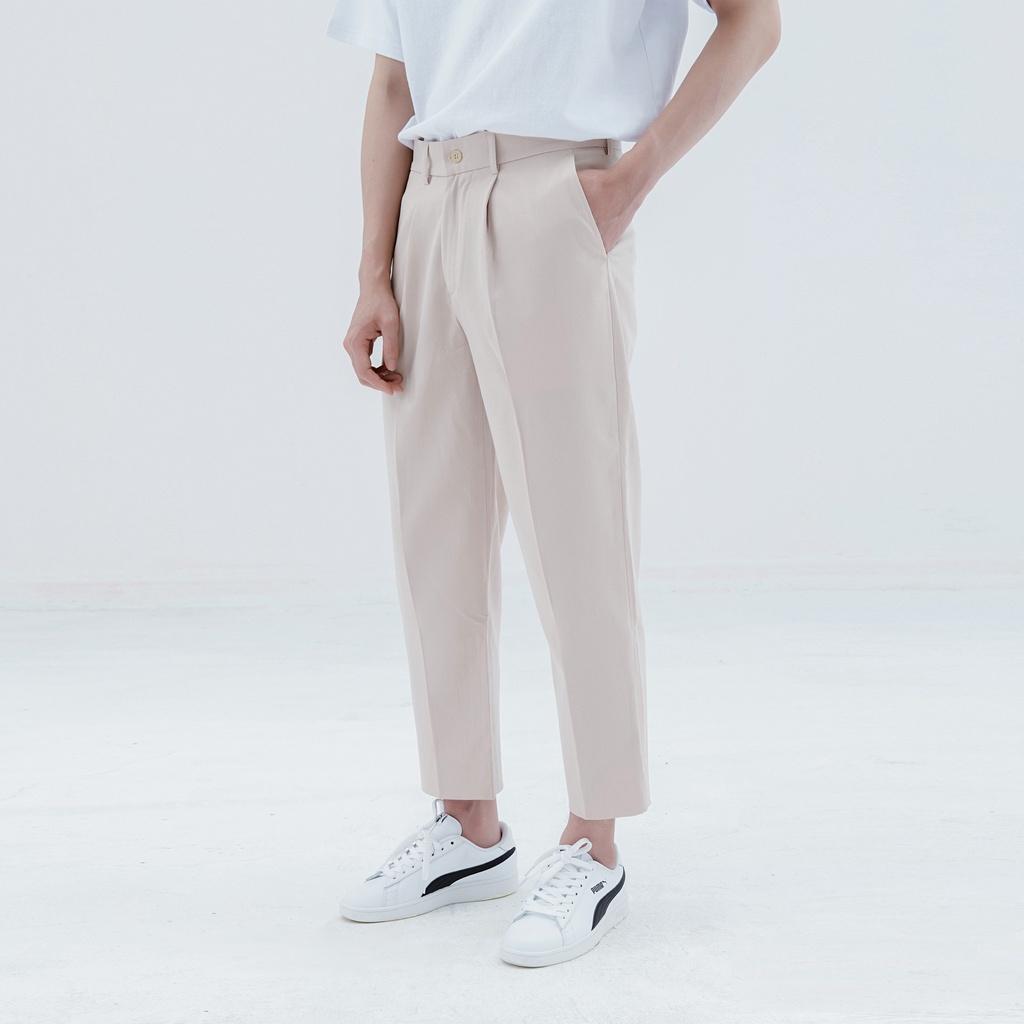 Quần tây nam dáng lửng Carrot Tapered Slacks