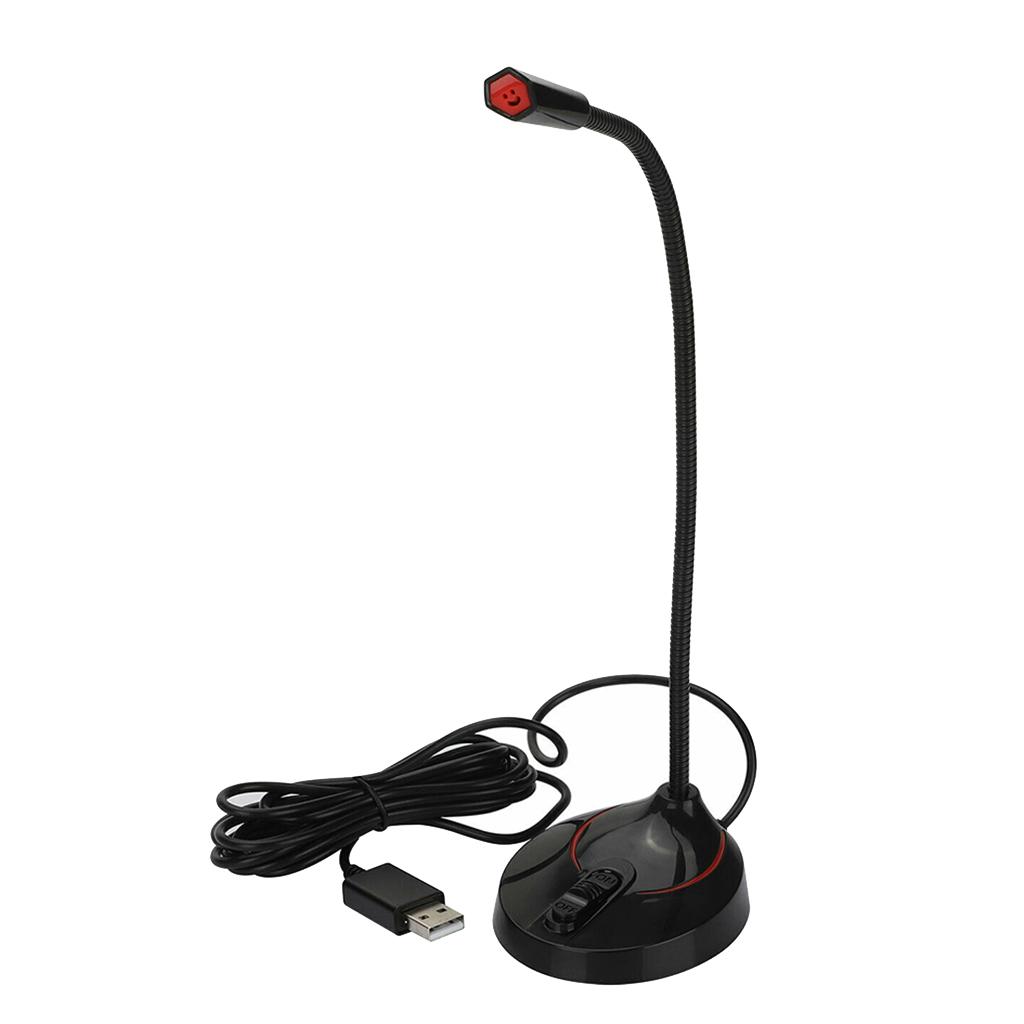 Audio USB Unidirectional Condenser USB Microphone Mic Stand For PC Laptop Gaming