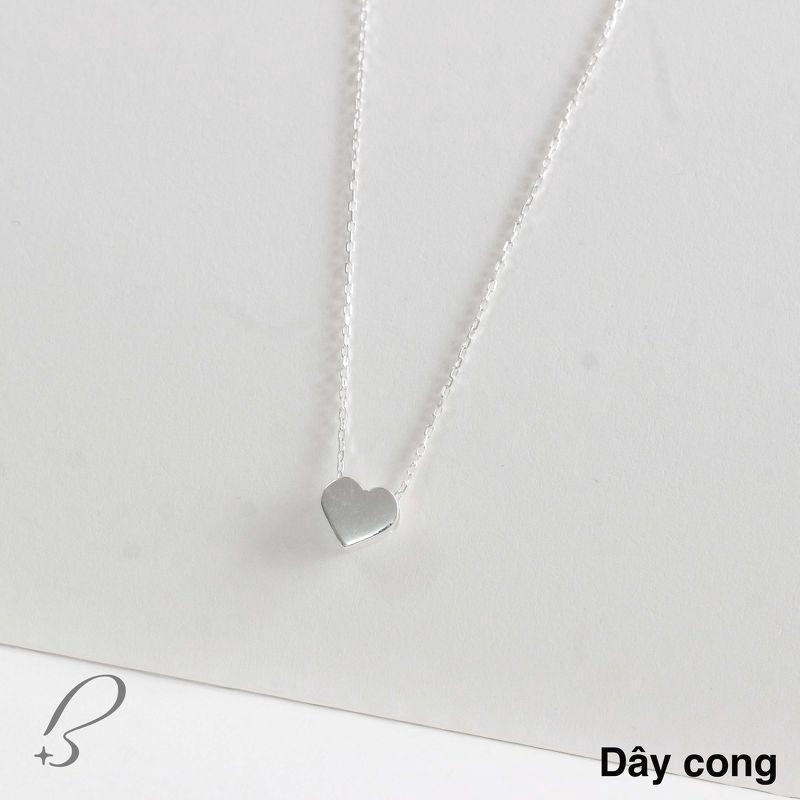 Dây chuyền bạc nữ mặt trái tim Bling It BIVC033