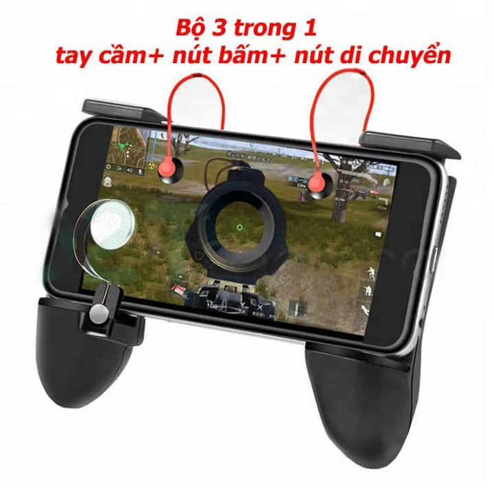 Tay cầm chơi game W11 đa năng tặng kèm 1 móc khóa huýt sáo