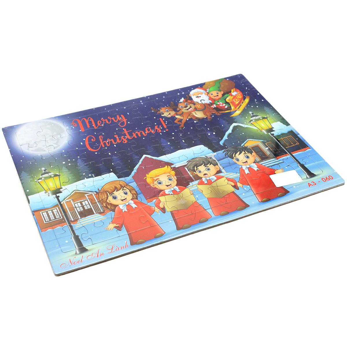 Bộ Xếp Hình Puzzle Minh Châu 70-060 - Noel An Lành (70 Mảnh Ghép)