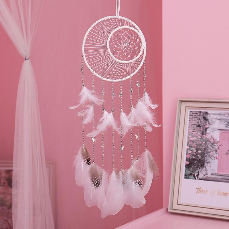 Dreamcatcher handmade có đèn LED sáng tạo phong cách Trung Hoa dành cho treo trang trí ( Cam kết y ảnh)