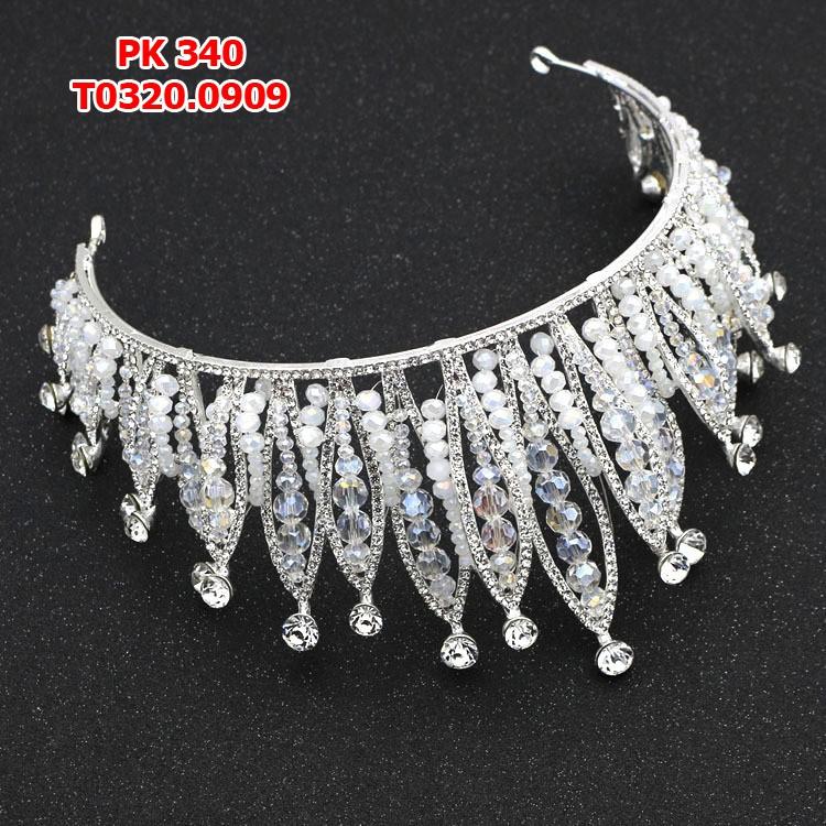 Vương miện cô dâu cao dáng thái cỡ lớn