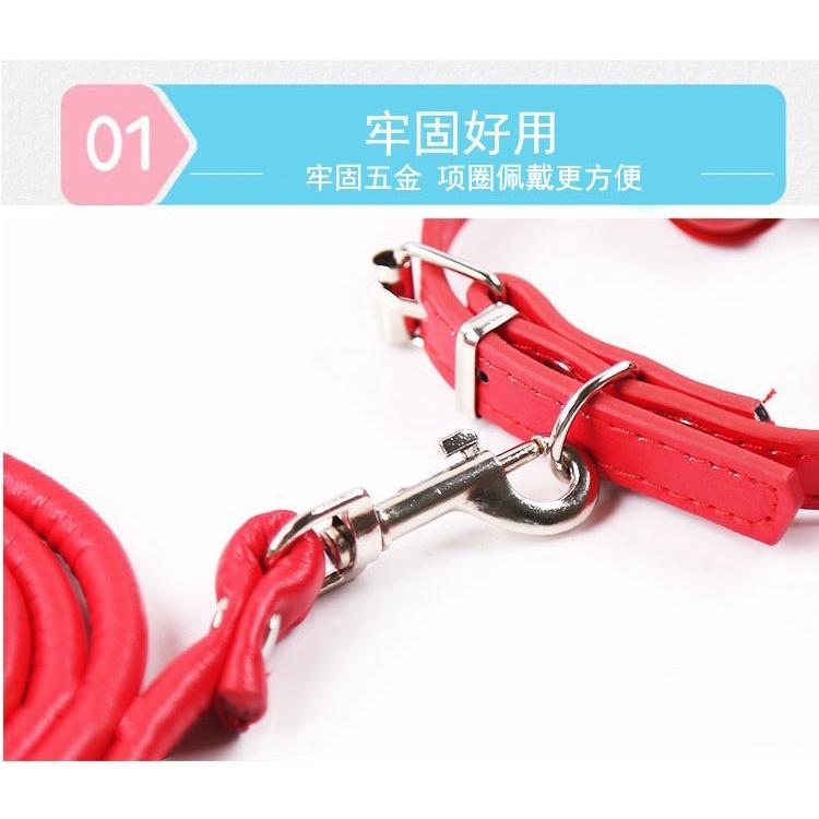 Vòng cổ có chuông ngộ nghĩnh kèm dây dắt cho chó mèo
