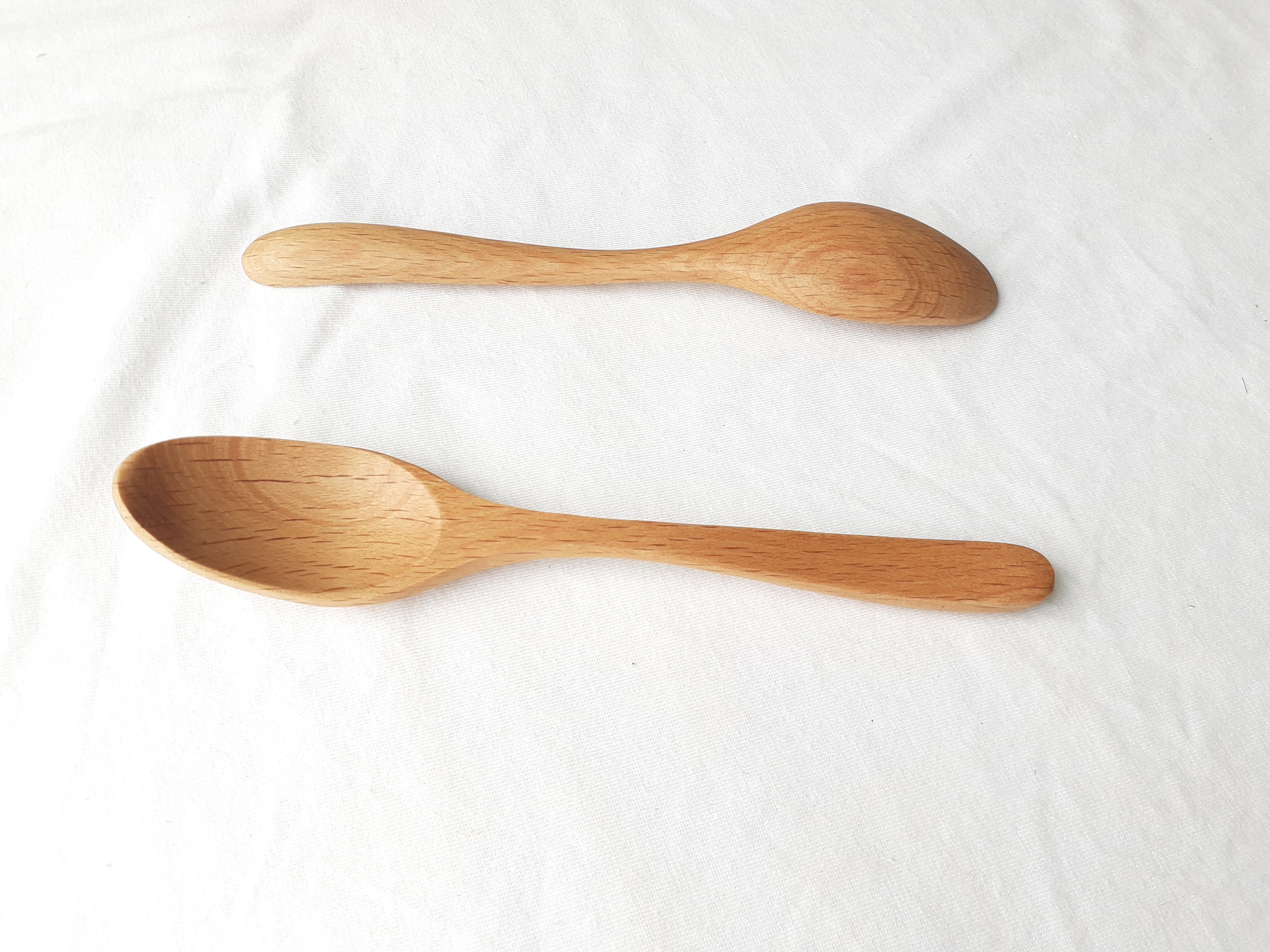 Bộ 6 thìa uống sinh tố, cafe GỖ ĐÀO cỡ vừa 15 cm x 2,5 cm