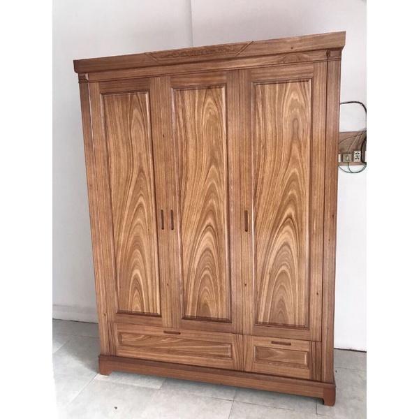 Tủ áo 4 cánh gỗ hương xám