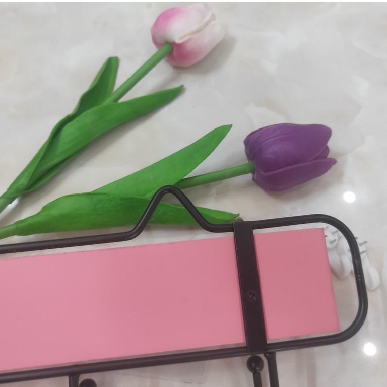 Móc treo đồ trang trí gắn tường chữ I LOVE MY HOME bằng gỗ