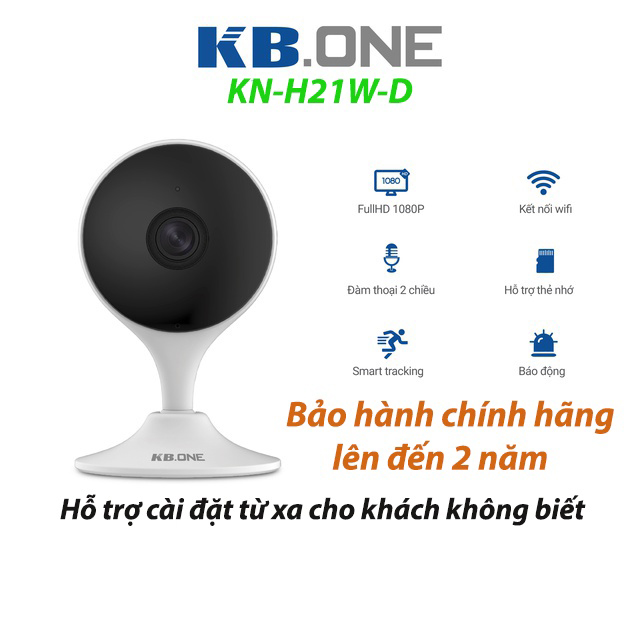 Camera IP wifi Kbone KN-H21W không dây đàm thoại hai chiều - Hàng chính hãng