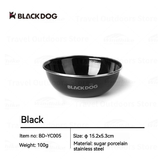 Cốc, bát, đĩa tráng men Blackdog BD-YC005, BD-YC006, BD-YC007