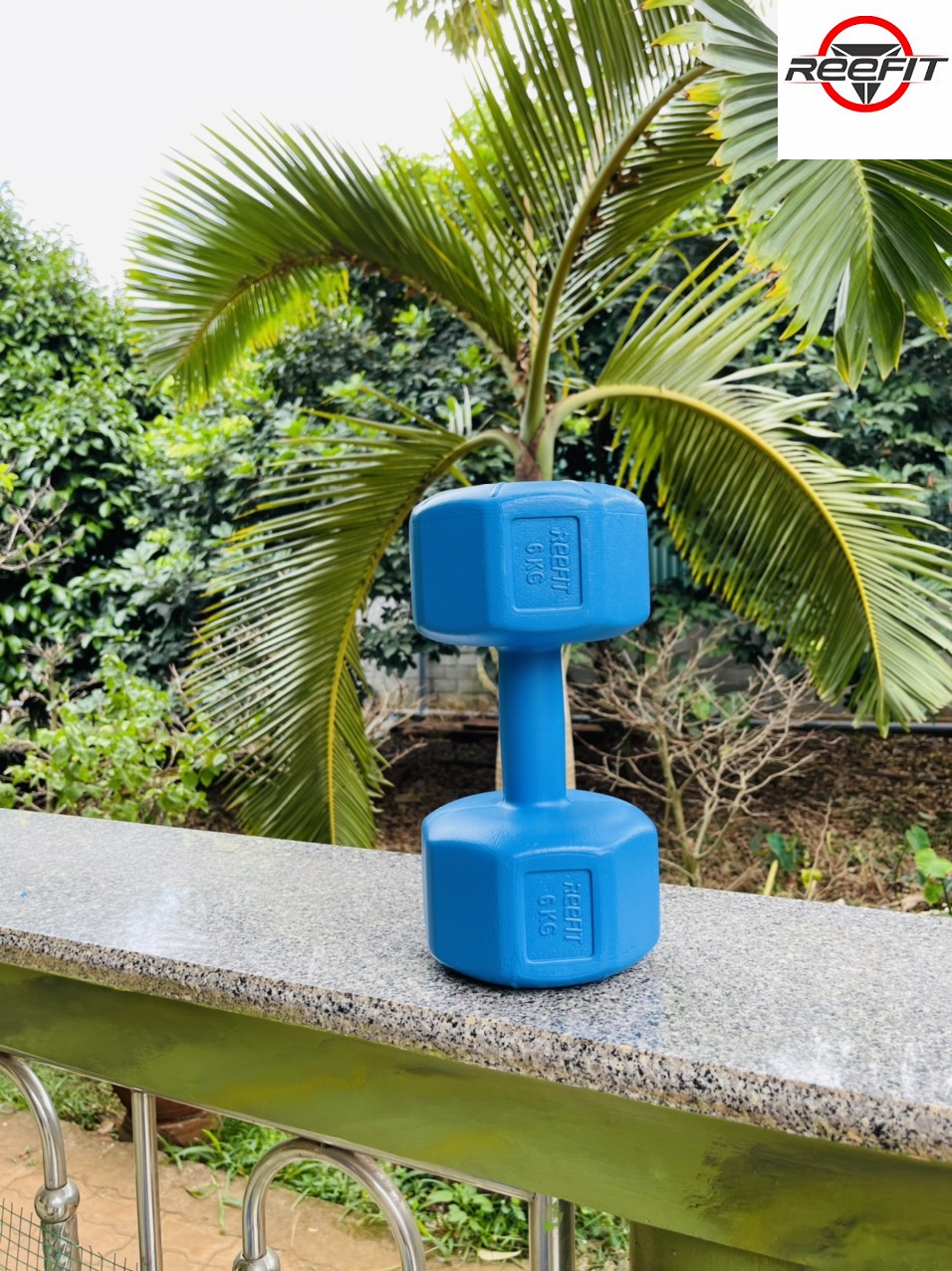 Vỏ tạ tay nhựa bát giác 6kg REEFIT