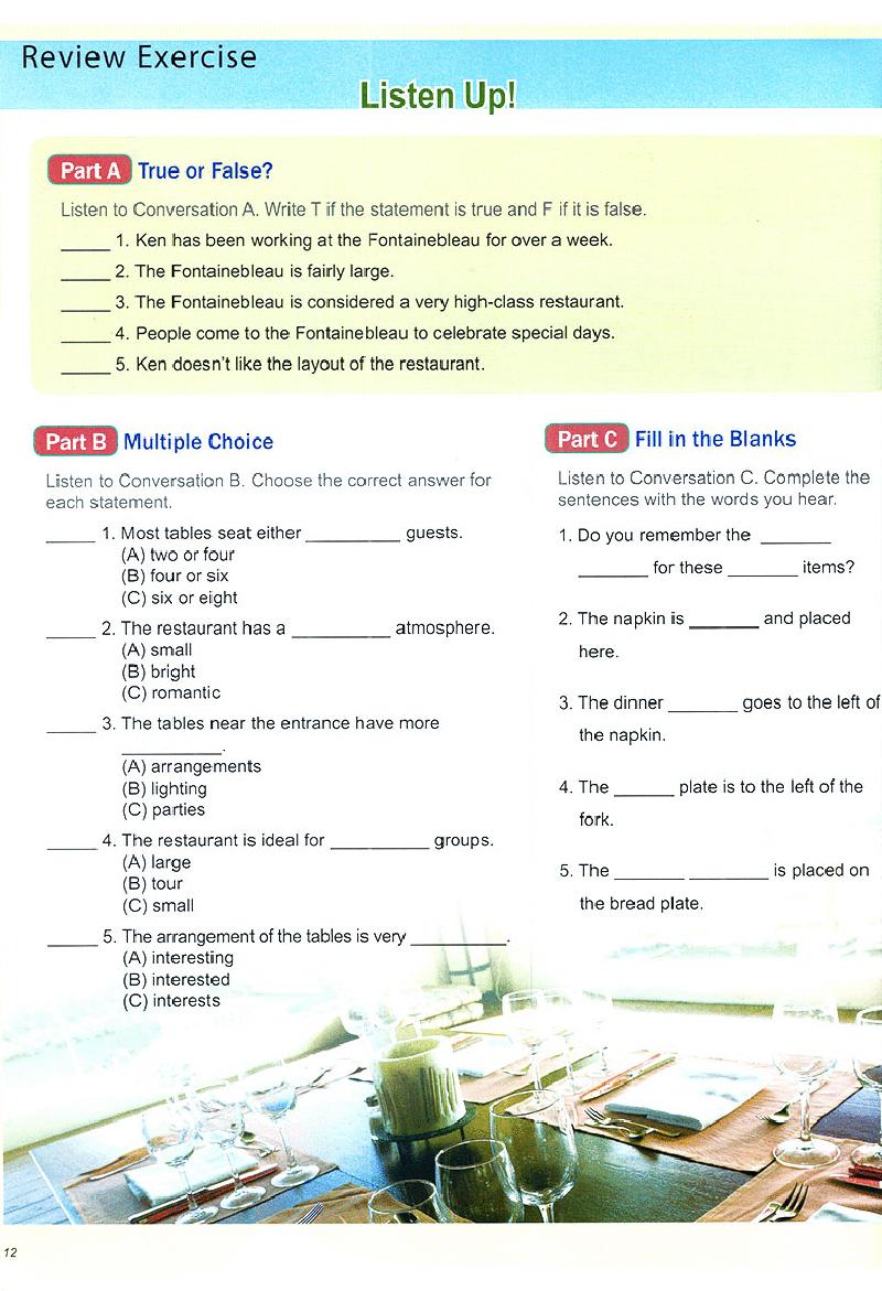 Sách Restaurant English