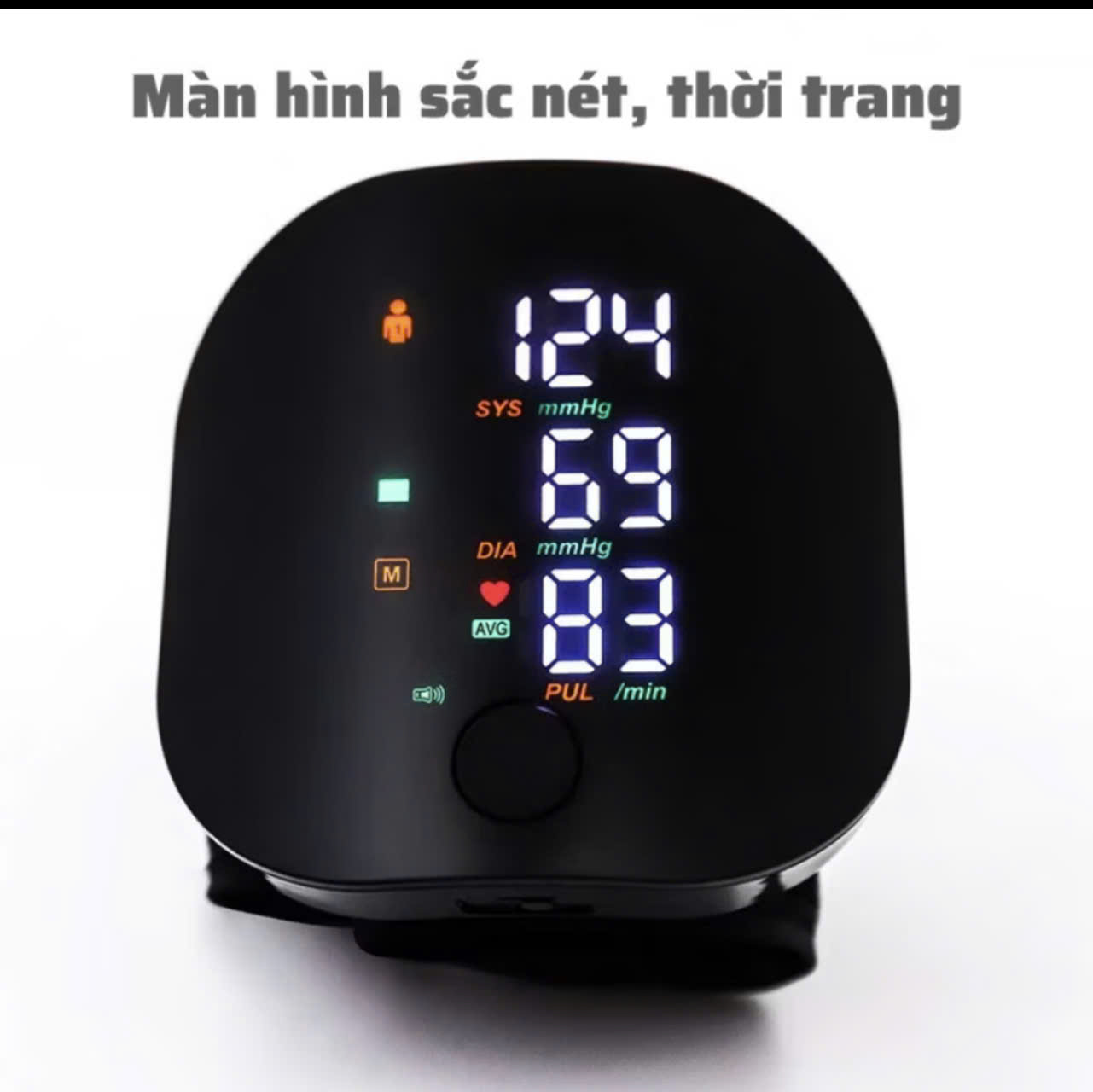 Máy Đô Huyết Áp Cổ Tay Thông Minh - Giọng Nói Tiếng Việt, Công Nghệ Nhật, Màn Hình LED, Sạc Pijn , đồng hồ treo tường